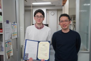 神戸大の医学部3年生の森永さんが、第126回 日本解剖学会総会･第98回 日本生理学会大会の学生セッションで優秀賞を受賞されました。おめでとうございます。