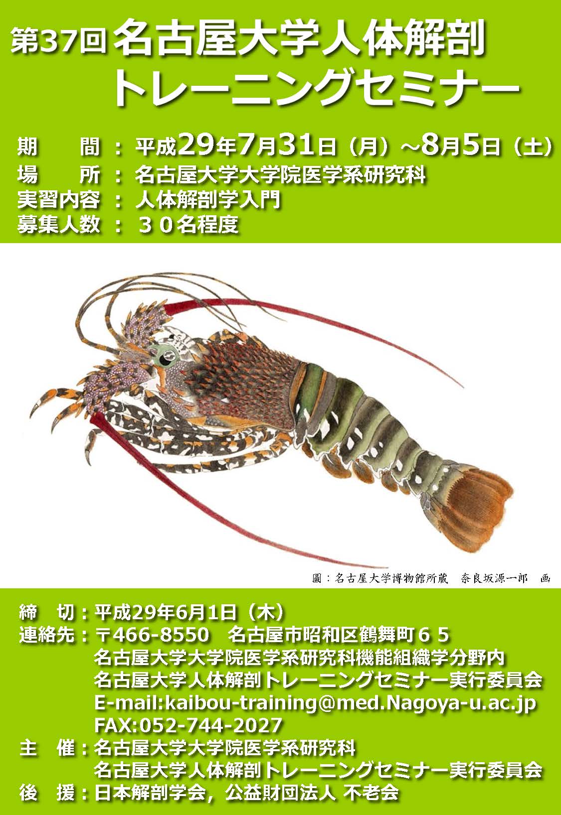 第37回人体解剖トレーニングセミナー