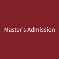 Master's Admission