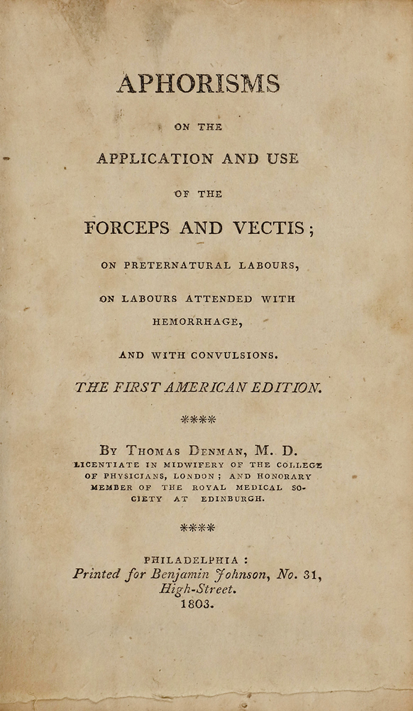 トーマス デンマン 『Aphorisms on the application and use of the forceps and vectis』 画像7