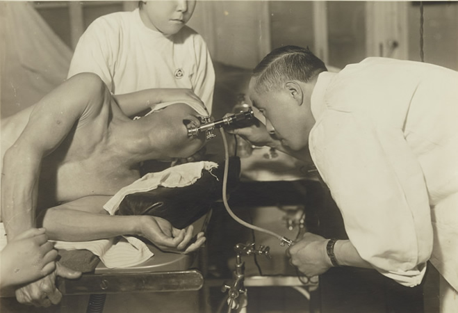 Professor Kirihara and His Flexible Gastroscope Image1