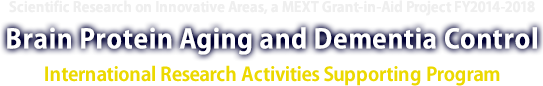 Brain Protein Aging and Dementia Control: International Research Activities Supporting Program - Scientific Research on Innovative Areas, a MEXT Grant-in-Aid Project FY2014-2018